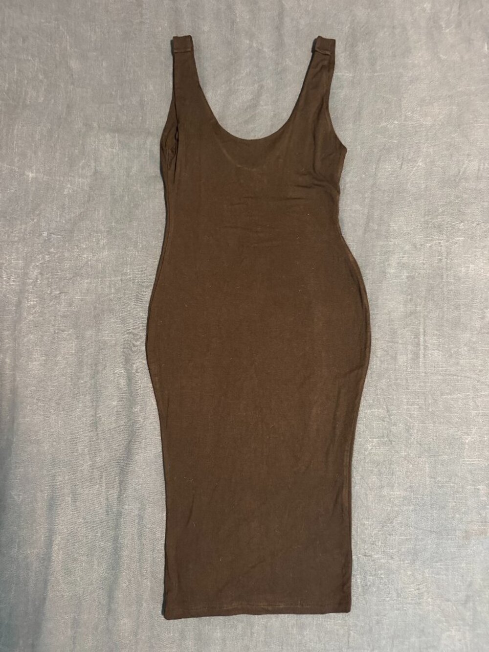 JLUXLABEL Black Scoop Neck Sleeveless Bodycon Midi Dress Size M